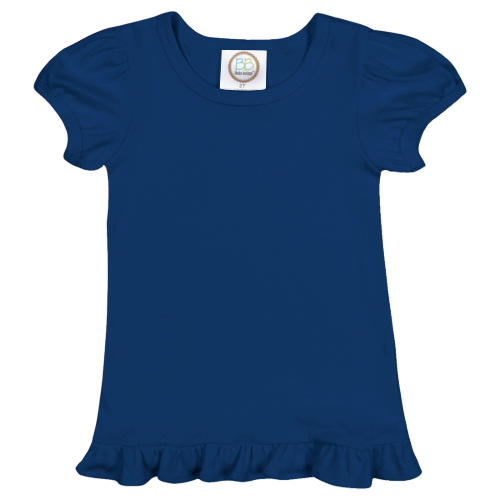 Girls Short Sleeve Ruffle T-Shirt