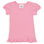 Girls Short Sleeve Ruffle T-Shirt