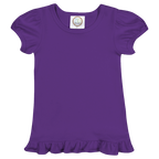 Girls Short Sleeve Ruffle T-Shirt