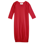 Unisex Long Sleeve Infant Gown with Hidden Zipper