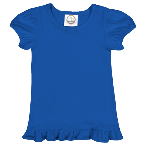 Girls Short Sleeve Ruffle T-Shirt