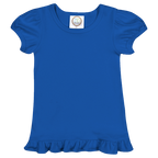 Girls Short Sleeve Ruffle T-Shirt