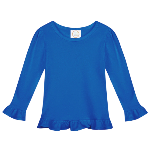 Girls Long Sleeve Ruffle T-Shirt