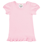 Girls Short Sleeve Ruffle T-Shirt