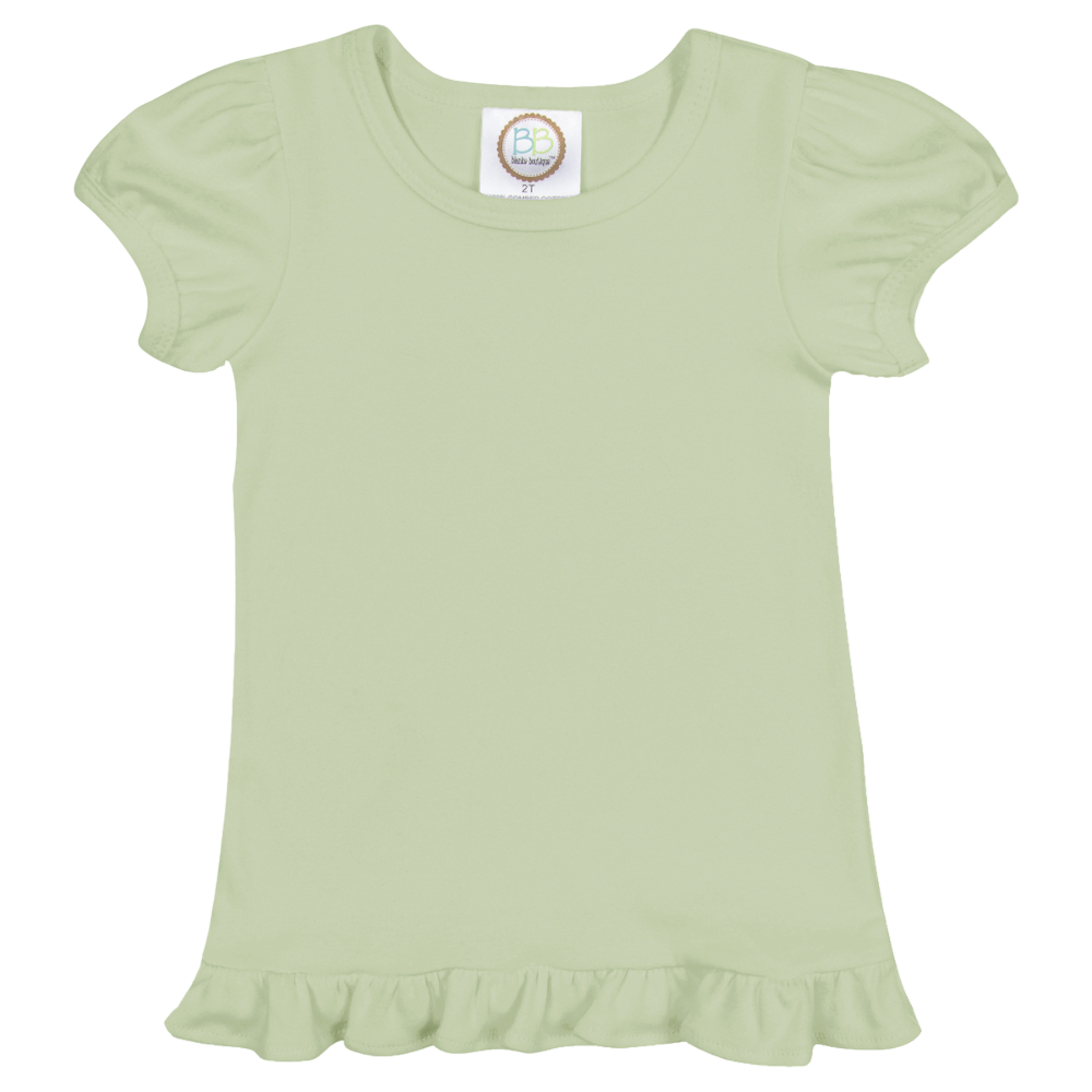 Girls Short Sleeve Ruffle T-Shirt