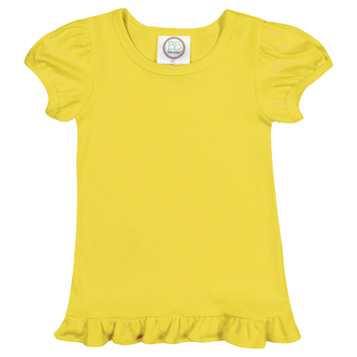 Girls Short Sleeve Ruffle T-Shirt